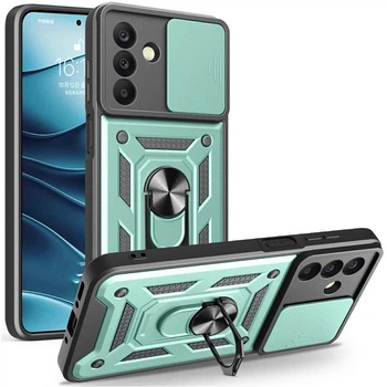 Чехол Fiji Camera Defence для Samsung Galaxy A26 5G (A266) бампер с защитой камеры и подставкой Green