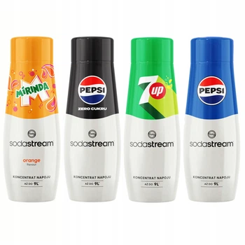 Сироп Sodastream набір 4 штуки 4x 7up Pepsi Mirinda Max для газатора води 440мл