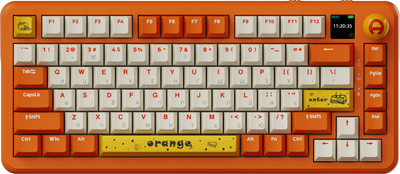Клавиатура беспроводная Ajazz AK820 MAX Avocado Switch Orange RGB (AK820MAX-AS-OW)