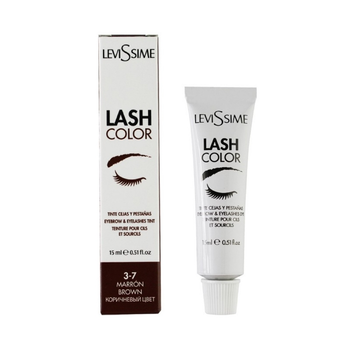 Краска для бровей и ресниц LeviSsime №3.7 Brown Коричневый 15мл