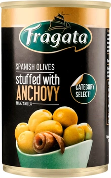 Зеленые оливки Fragata с анчоусами 300 г (8410134009527)