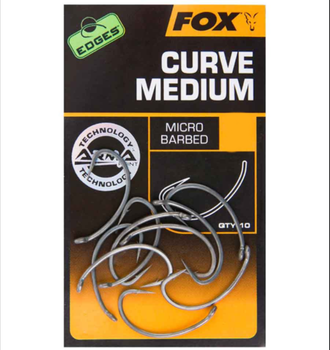 Корпові гачки тефлонові Fox Edges Armpoint Curve Shank size 8,CHK203