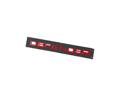 Эмблема надпись LinkNexGen передняя Defender для Land Rover (Красная) 207х16 мм (на скотче) LR130857