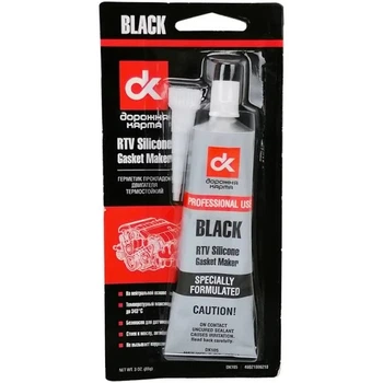 Герметик прокладок BLACK 25г чорний Дорожня Карта