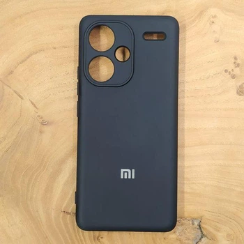 Чехол Silicone case для Xiaomi Redmi Note 13 Pro Plus 5G Black