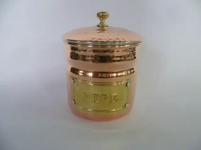 Медная емкость для хранения кофе,чая, специй, Hakart Handmade 1