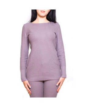 Жіночий в'язаний однотонний джемпер ARTKNIT S Фіолетовий (ak6599)