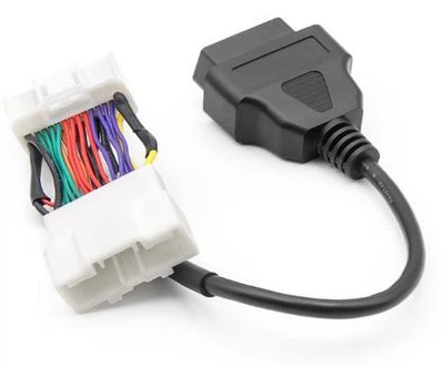 Диагностический переходник Tesla Model 3 Y OBD2 26 pin для сканера диагностики к авто Tesla (26 -> 16 pin) Черный