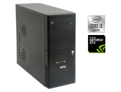 Игровой ПК Asus Vento A8 Tower / Intel Core i3-10100F (4 (8) ядер по 3.6 - 4.3 GHz) / 12 GB DDR4 / 128 GB SSD + 1000 GB HDD / nVidia GeForce GTX 1050 Ti, 4 GB GDDR5, 128-bit / 500W / Win 10 б/у