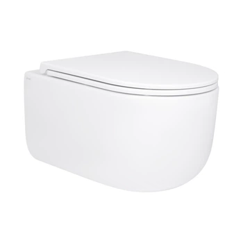 Унітаз підвісний Qtap Taurus безободковий з сидінням Soft-close QT2433084EUQW (білий)