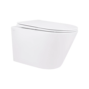 Унітаз підвісний Qtap Swan безобідковий з сідінням Soft-close QT16335178W