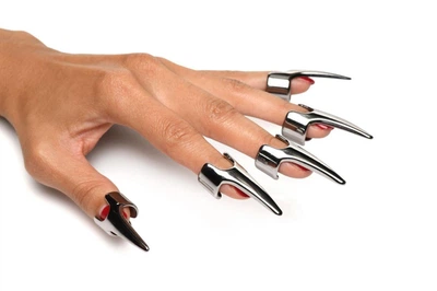 Набір каблучок з пазурами Master Series Five-Piece Sensation Claw Rings - Silver