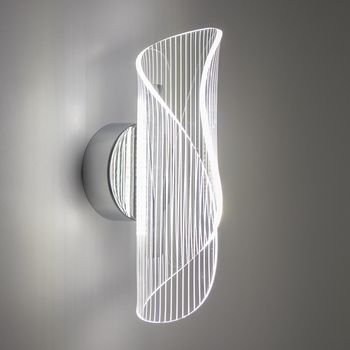 Светильник настенный светодиодный Luminaria LUMIERA 10W I-ON/OFF CHROME/CLEAR 220V IP20 (6951427262929)