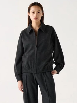 Бомбер жіночий Uniqlo 565191329 L Сірий (1159829079)