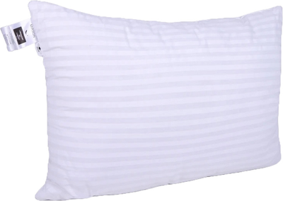 Подушка MirSon №0124 Сolor Fun Line 17-0605 Stripe White Вовна середня 50x70 см (2200010864571)