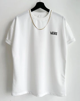 Стильна чоловіча футболка Vans M біла (F103)
