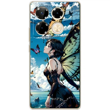 Силиконовый Чехол с Картинкой для Infinix Note 40 Pro Принт (Аниме, Anime) (59203-ysm029)