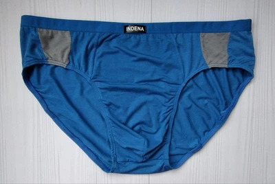 Трусы мужские Indena плавки батал бамбук синий 6XL 35601