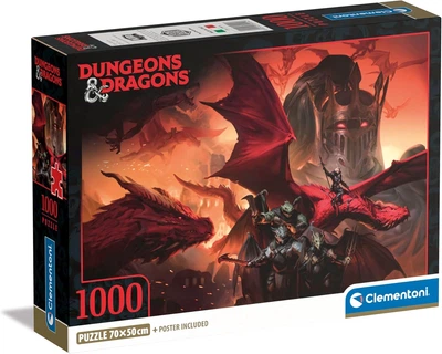 Пазл Dungeons&Dragons (Підземелля і дракони) - 1000 шт. Clementoni 39914