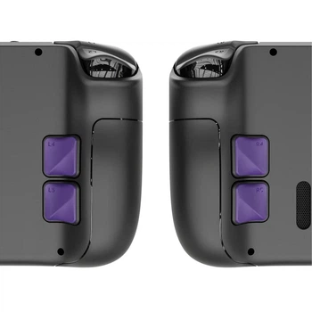 Накладки на задние кнопки для игровой приставки Steam Deck LCD и OLED от Skull & Co (Purple / Фиолетовые) комплект из 4 штук