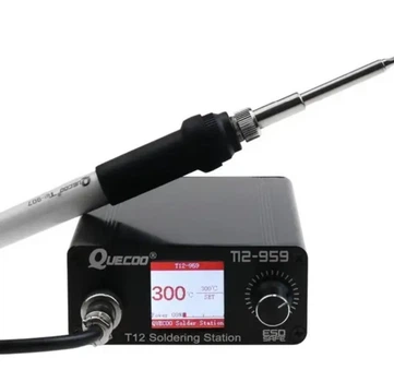 Паяльная станция QUECOO T12-959 Ручка T12-907 75W 100°C - 480°C встроенный БП