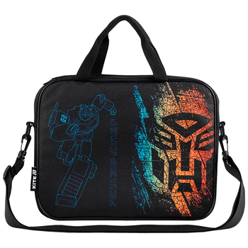 Шкільна текстильна сумка Kite Transformers Generations TF25-589 34х27х7 (формат А4) чорний