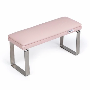Маникюрная подставка для рук (Подлокотник) ECO STAND ELEGANCE на металлических ножках, розовая