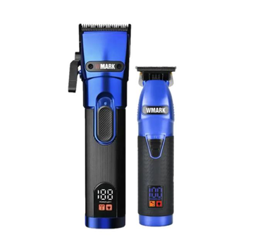 Набір для стрижки WMARK Barber Professional 220 В цвет чёрный с синим