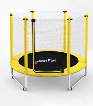 Батут дитячий Just Fun 152 см з сіткою Yellow