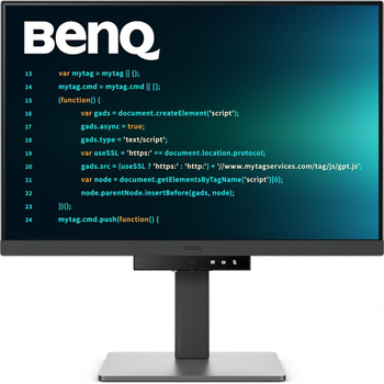 Монітор BenQ RD240Q 24.1" TFT WQXGA 16:10 USB-C HDMI DP HAS Pivot колонки темно-сірий (9H.LLXLA.TBE)