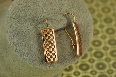Сережки Xuping Jewelry Сповідь 2.7 см золотисті