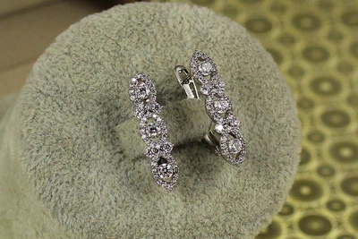 Серьги Xuping Jewelry Венчание 2,3 см серебристые