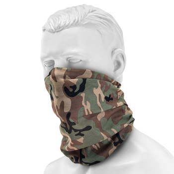 Головний убір багатофункціональний Баф Mil-Tec Multifunctional Headwear Woodland (12216020)