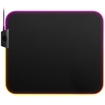 Игровая поверхность SteelSeries QcK Prism Cloth Medium 320х270х4мм LED Black (63825)