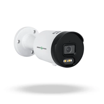 Вулична IP-камера GreenVision GV-178 (Ultra AI) — 5MP, ІЧ та LED, циліндрична, IP67, POE