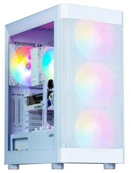Корпус Zalman i4 tg, White, Mid Tower, без бп, для atx / Micro atx / Mini itx, 2xUSB 3.0 / 1xUSB 2.0, макс. cpu - 170 мм / vga - 320 мм, 4x140 мм rgb, боковая панель из закаленного стекла