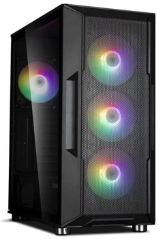 Корпус Zalman i3 neo, Black, Mid Tower, без бп, для atx / Micro atx / Mini itx, 2xUSB 3.0 / 1xUSB 2.0, макс. cpu - 162 мм / vga - 355 мм, 4x120 мм rgb, боковая панель из закаленного стекла