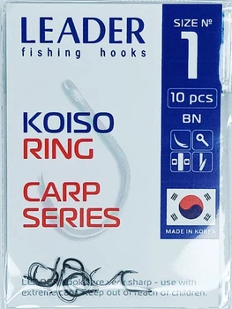 Гачок Leader KOISO RING № 1 (10 hooks)