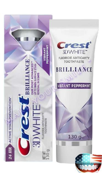 Отбеливающия зубная паста Crest 3D White Brilliance Vibrant Peppermint 130 g