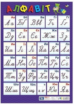 Плакат. Український алфавіт (прописний) оновлений (4827476988856)