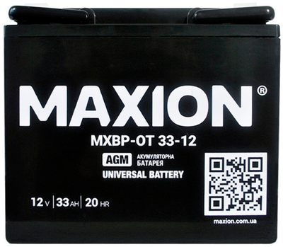 Аккумуляторная батарея Maxion MXBP-OT 33-12 AGM