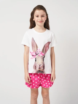 Детская летняя пижама для девочки Coccodrillo Pajamas WC5448203PJS-022 116 см Разноцветная (5904986499160)