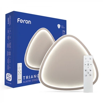 Светодиодная накладная люстра Feron AL6090 TRIANGLE 60Вт белый