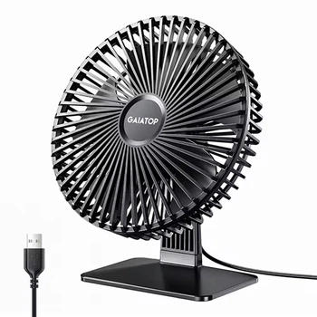 Вентилятор GAIATOP TF61, 13.5cm, 3 швидкості, USB 5V 1m, Black