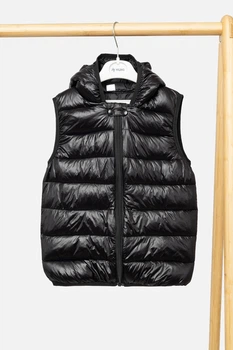 Утепленный жилет для девочки No Brand 110 см Черный ЦБ-00242820 (SKT000965891)