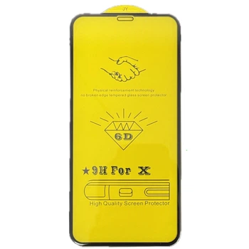 Защитное стекло для iPhone 11 PRO/X/XS 6D BLACK