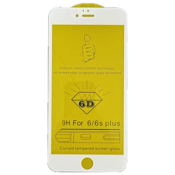 Защитное стекло для iPhone 6 Plus / 6s Plus 6D White