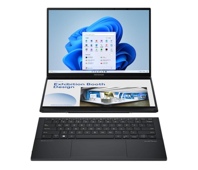 Ноутбук ASUS ZenBook Duo UX8406CA, Intel Ultra 9-285H на 16 ядер, 32GB LPDDR5x, 2TB Intel Arc™, Win11P 14,0" (2880x1800) OLED 120Hz