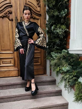 Сукня жіноча з вишивкою Імперія чорна 52 XXL