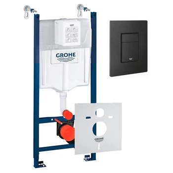 Система інсталяції для унітазу Grohe Rapid SL 3в1 з панеллю змиву Grohe Skate Cosmopolitan (3884000G/38732KF0)